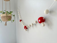 Red & White Mushroom Garland