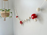Red & White Mushroom Garland
