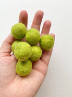 Fall Leaves Inspired - 2.5 cm Felt Balls