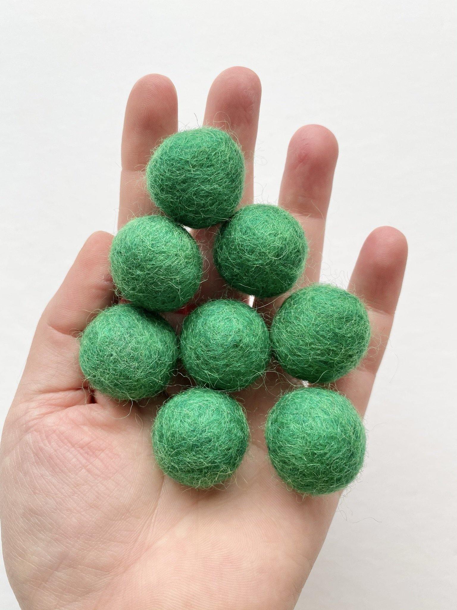 Bold Rainbow - 2 cm Felt Pom Pom Balls - Wool Jamboree