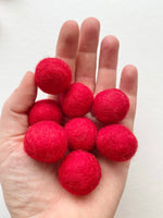 Most Popular Christmas - 2.5 cm Felt Balls