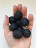 Black - 2 cm Felt Pom Pom Balls - Wool Jamboree