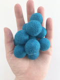 Teal - 2 cm Felt Pom Pom Balls - Wool Jamboree