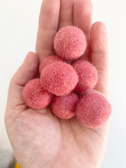 Color Scheme for Anything - 2.5 cm Felt Balls