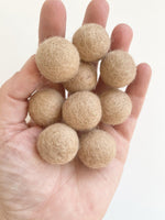 Neutral Gradient - 2 cm Felt Pom Pom Balls - Wool Jamboree