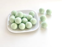 Natuical Scheme - 2 cm Felt Pom Pom Balls - Wool Jamboree