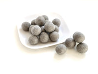 Gray - 2 cm Felt Pom Pom Balls - Wool Jamboree