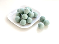 Baby Blue - 2 cm Felt Pom Pom Balls - Wool Jamboree