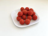 Terracotta Red - 2 cm Felt Pom Pom Balls - Wool Jamboree