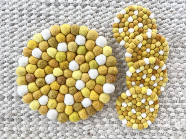 Yellow Trivet &/or Coaster - Redheadnblue