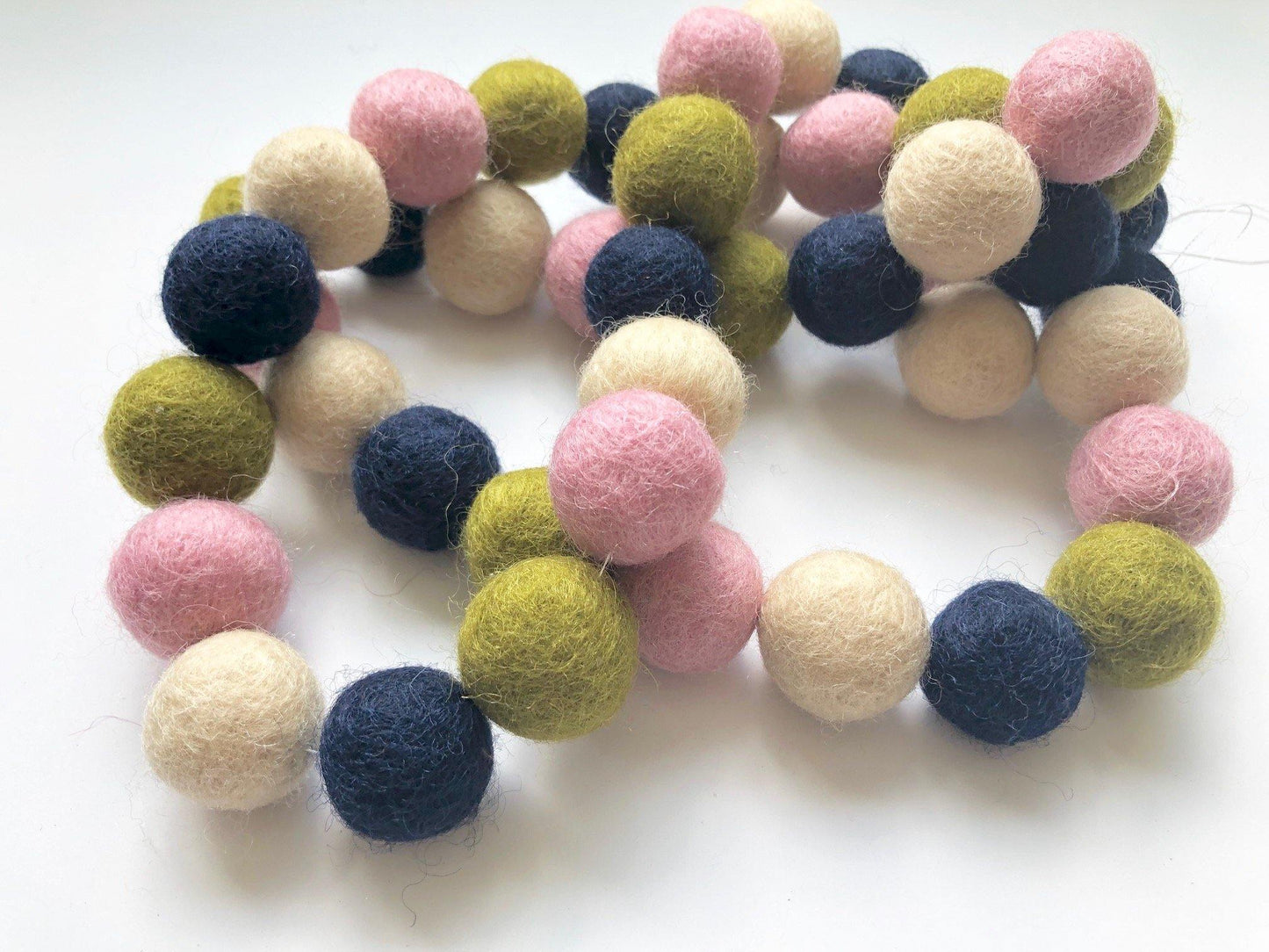 Baby Pink & Olive Garland - Redheadnblue