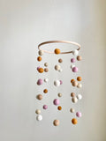 Boho Baby Girl Felt Ball Ceiling Mobile
