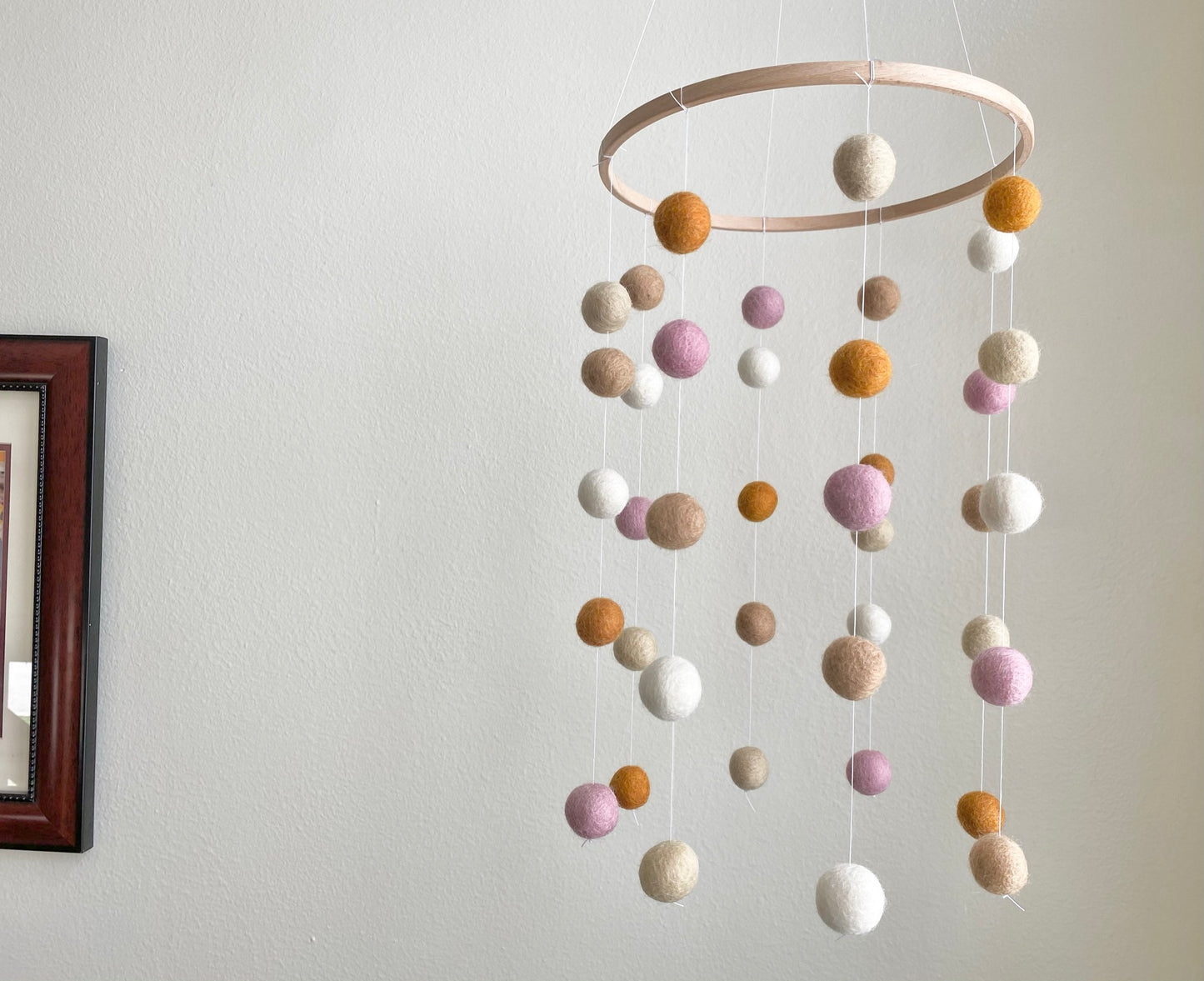 Custom Felt Ball Ceiling Mobile