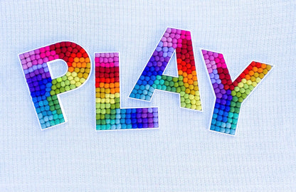 Felt Ball Letter Y