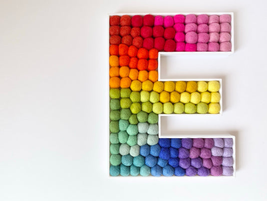 Felt Ball Letter E