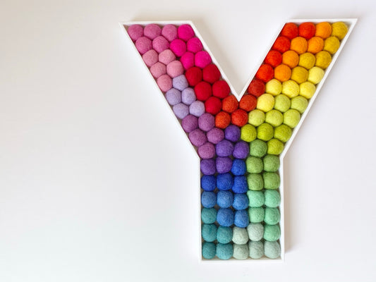 Felt Ball Letter Y