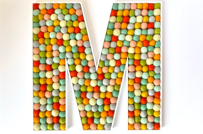 Felt Ball Letter M