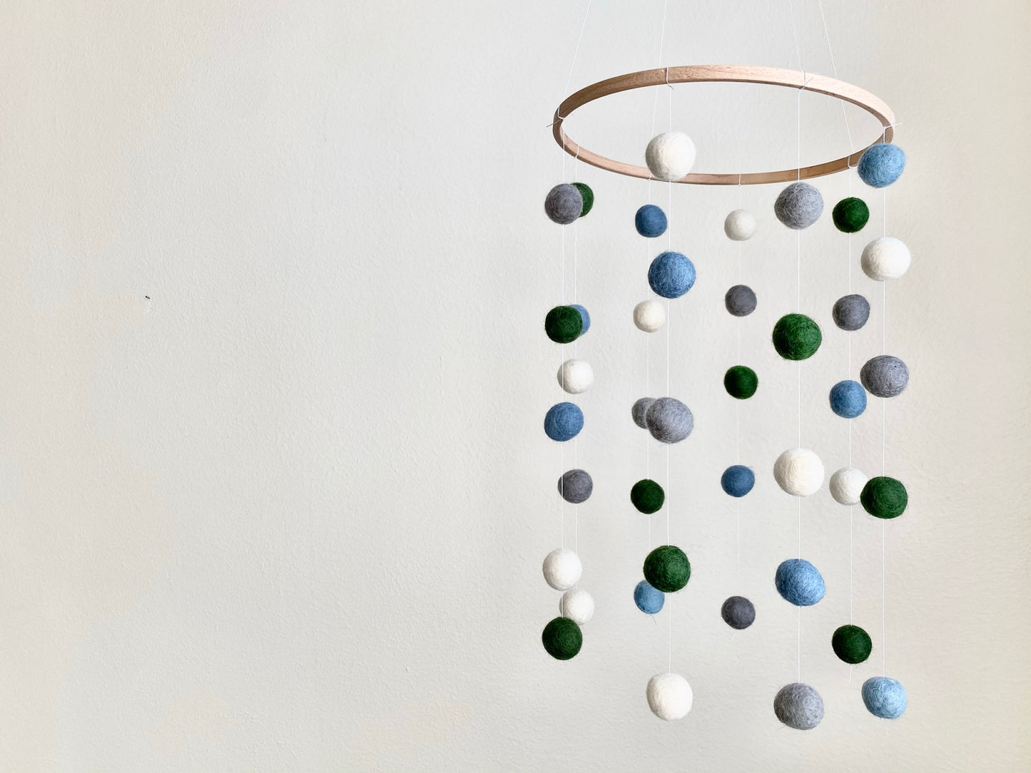 Woodland Felt Ball Ceiling Mobile
