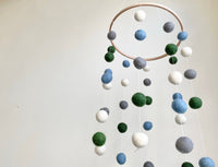 Woodland Felt Ball Ceiling Mobile