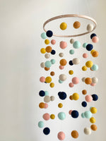Sienna Peach Felt Ball Ceiling Mobile