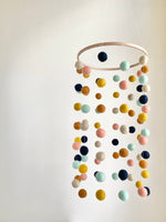 Sienna Peach Felt Ball Ceiling Mobile