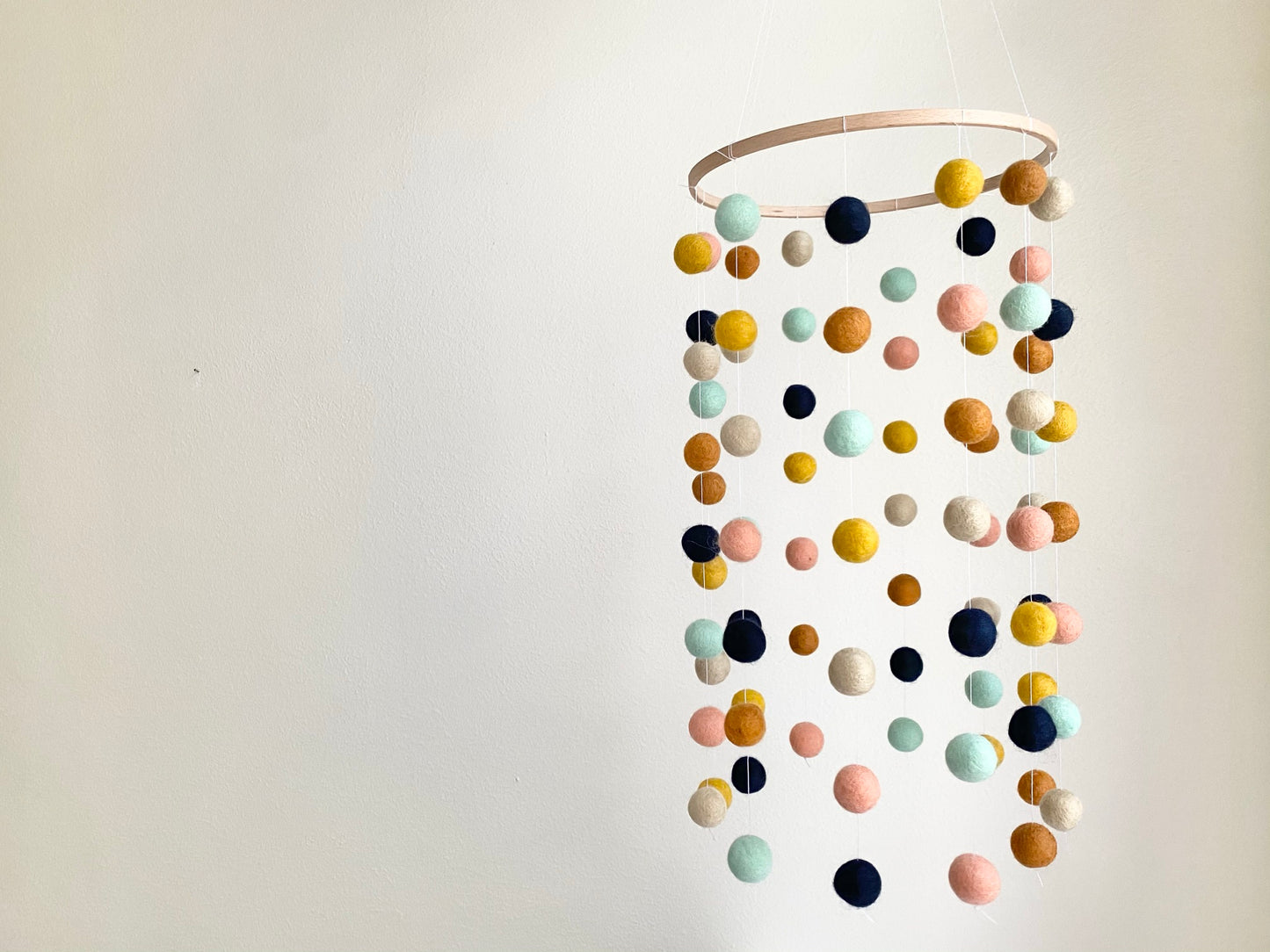 Custom Felt Ball Ceiling Mobile