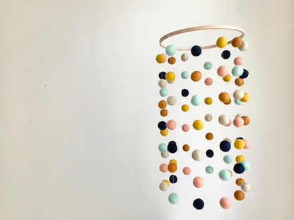Custom Felt Ball Ceiling Mobile