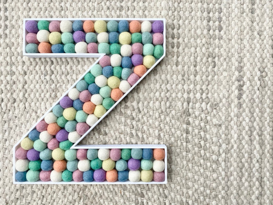 Felt Ball Letter Z