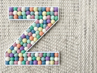 Felt Ball Letter Z