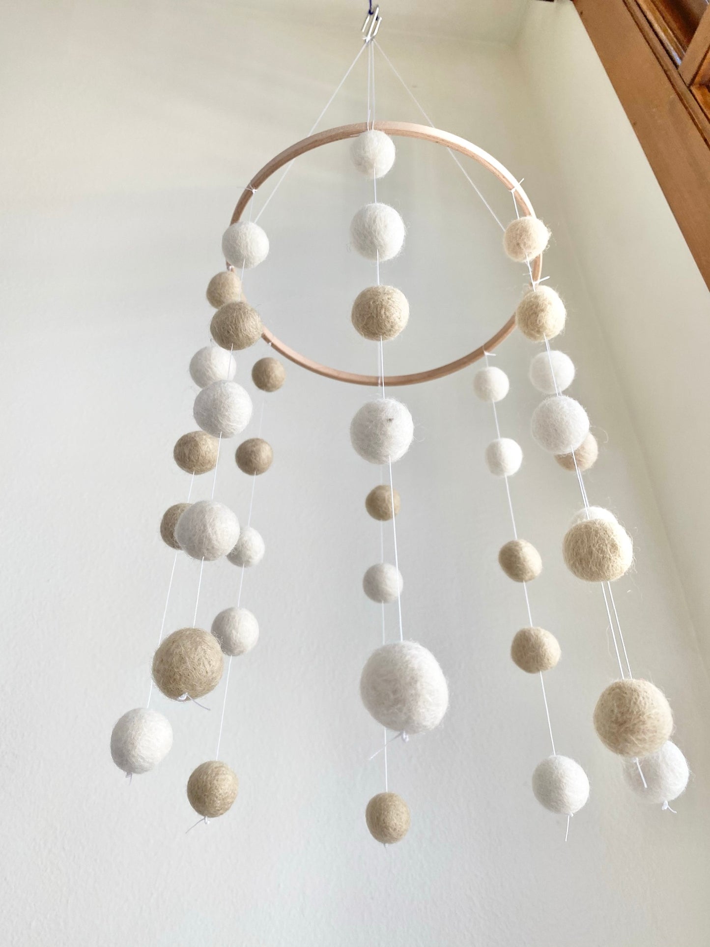 Custom Felt Ball Ceiling Mobile