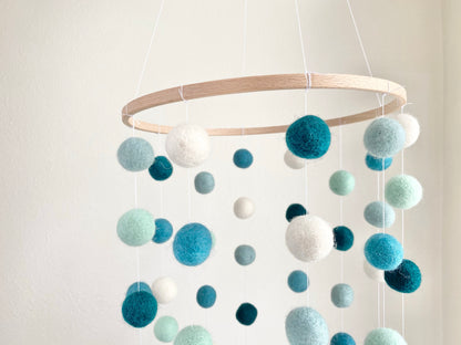 Custom Felt Ball Ceiling Mobile