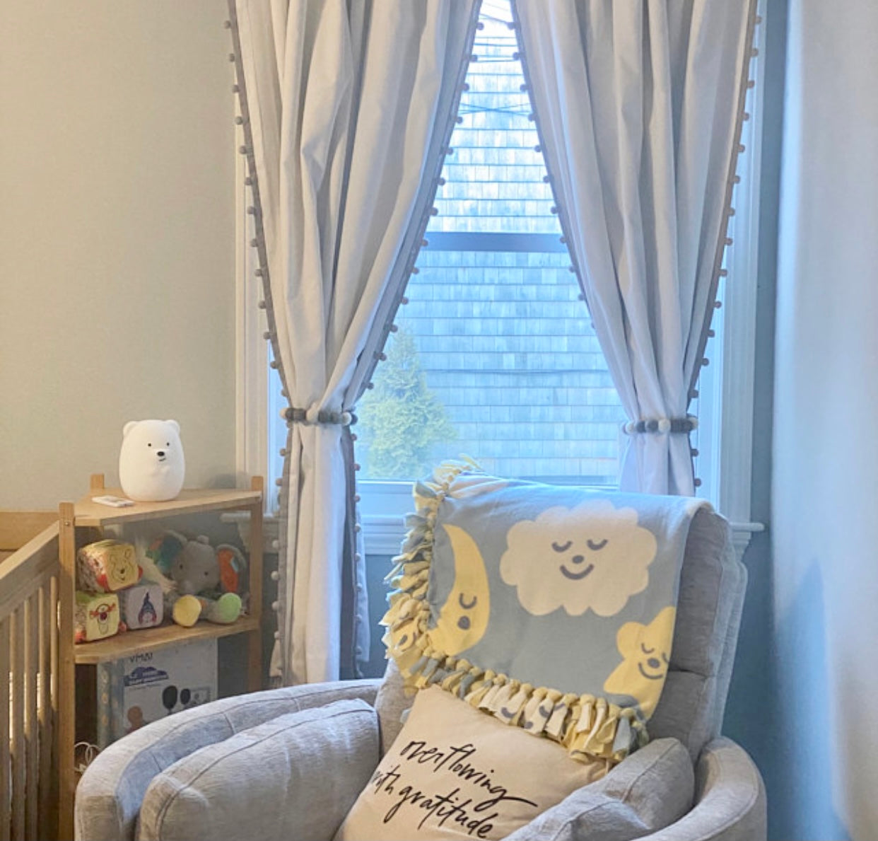 Shades of Gray Curtain Ties