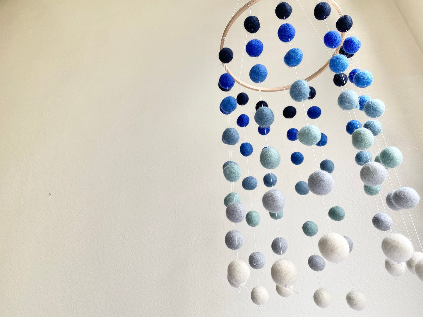 Custom Felt Ball Ceiling Mobile