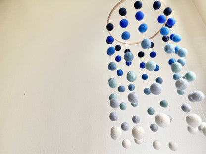 Custom Felt Ball Ceiling Mobile