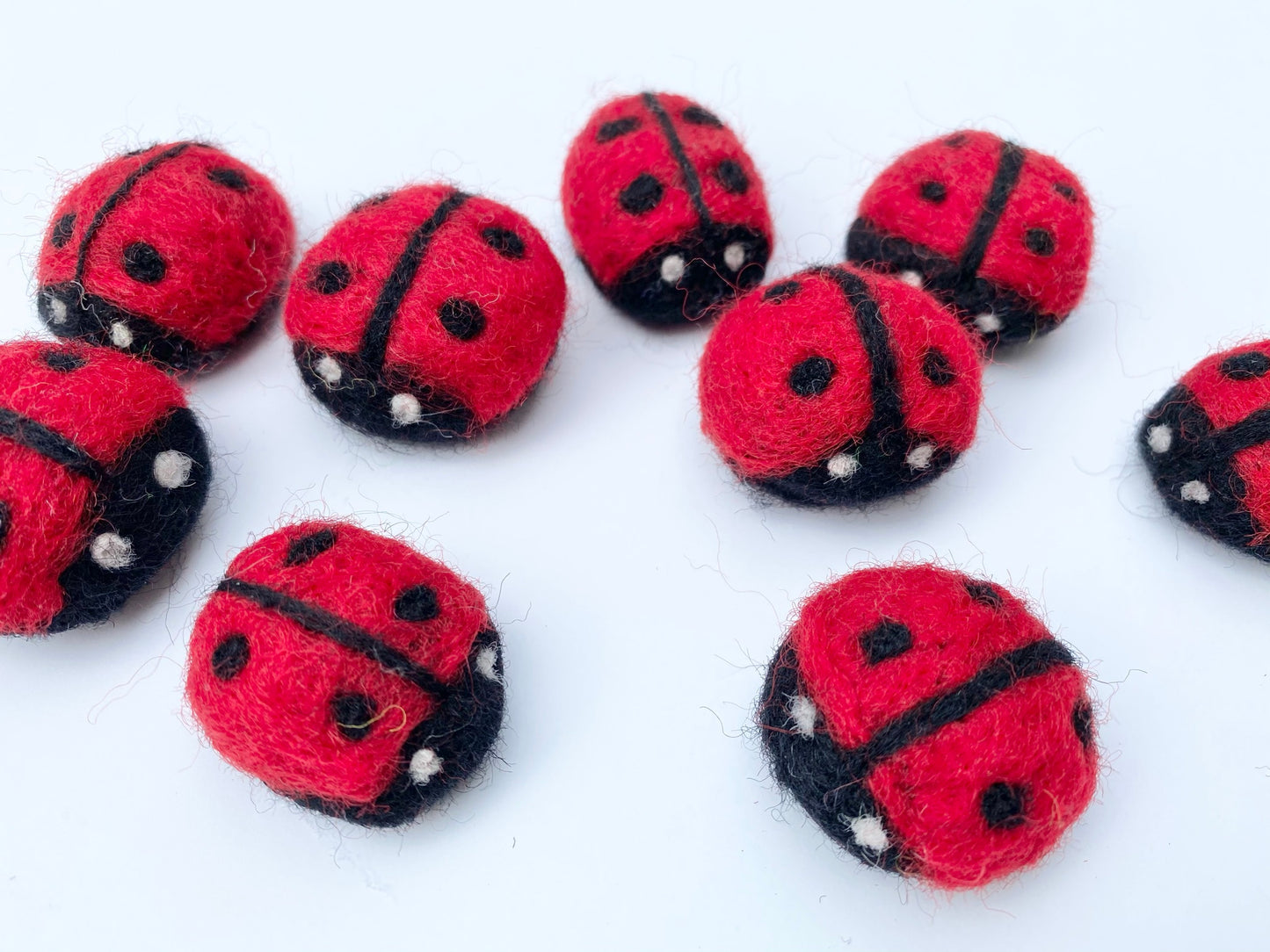 Felt Bee and/or Ladybug Kicker Toy