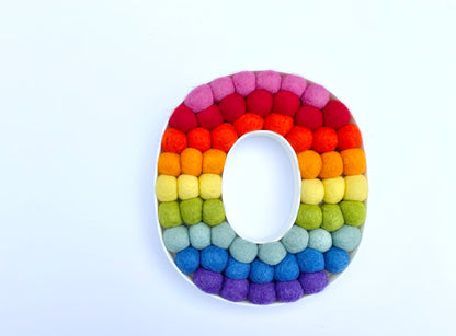 Christmas JOY Felt Ball Letters