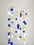 Moon & Stars Outer Space Felt Ceiling Mobile