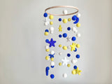 Moon & Stars Outer Space Felt Ceiling Mobile