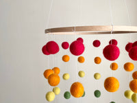 Rainbow Felt Ball Ceiling Mobile