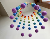 Rainbow Felt Ball Ceiling Mobile