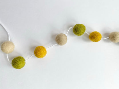 Flower Child Felt Ball Garland