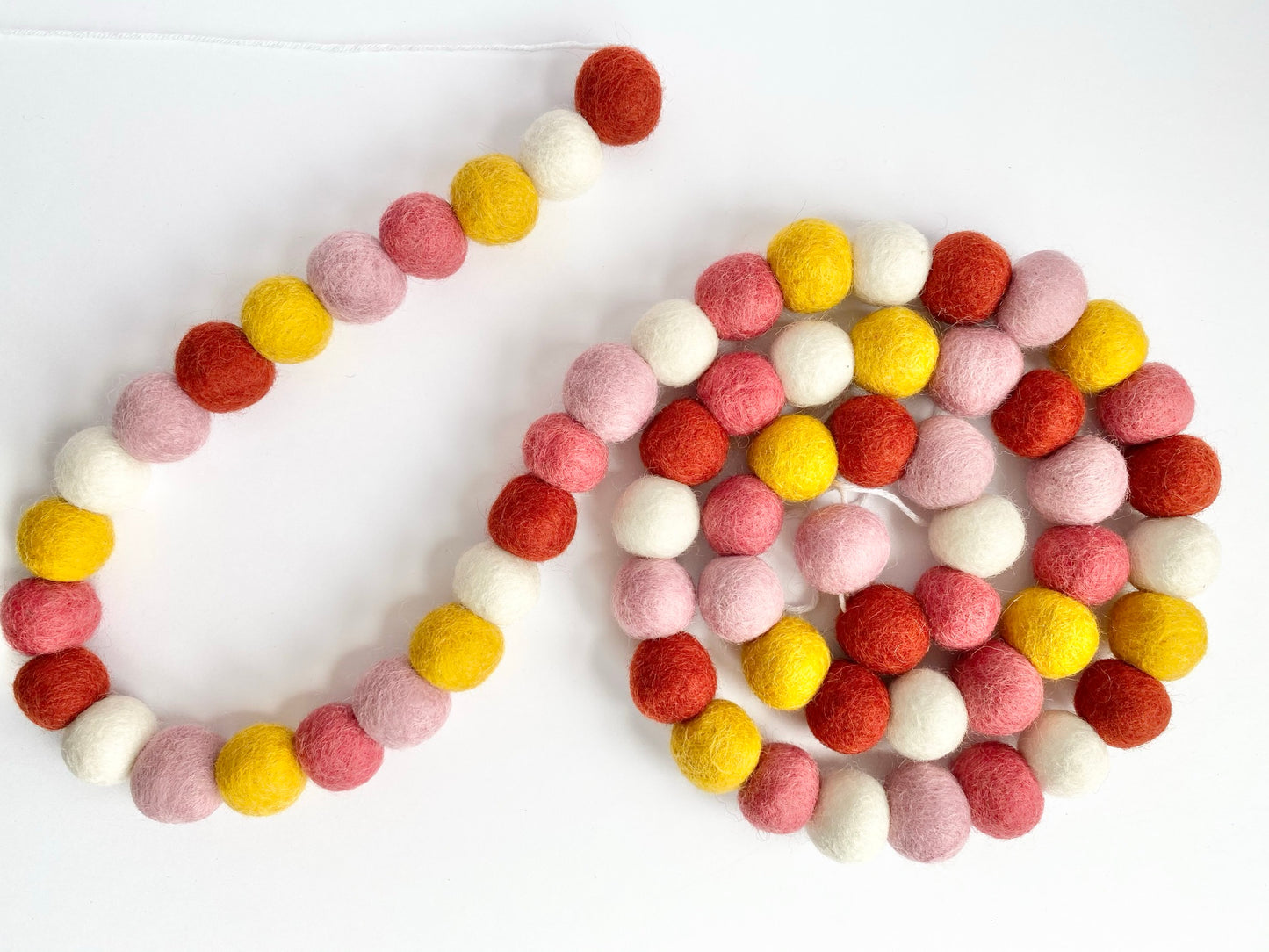 Summer Berry Felt Ball Garland