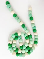 Mint Gradient Felt Ball Garland