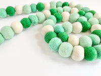 Mint Gradient Felt Ball Garland