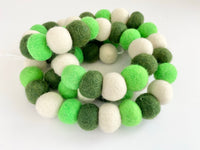Bright Saint Patrick Felt Ball Garland