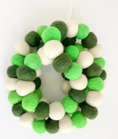 Bright Saint Patrick Felt Ball Garland