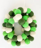 Bright Saint Patrick Felt Ball Garland