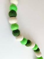 Bright Saint Patrick Felt Ball Garland