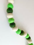 Bright Saint Patrick Felt Ball Garland
