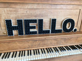 HELLO. Felt Ball Letters